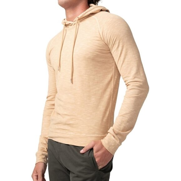 NEW Good Man Brand | Legend Slim Fit Pullover Hoodie in Warm Sand - Picture 1 of 11